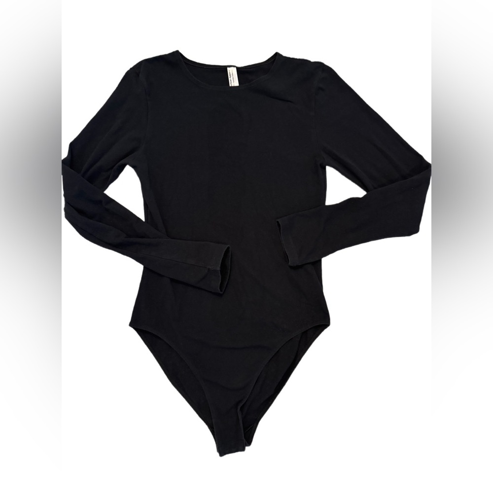 American Apparel Black Cotton Spandex Bodysuit